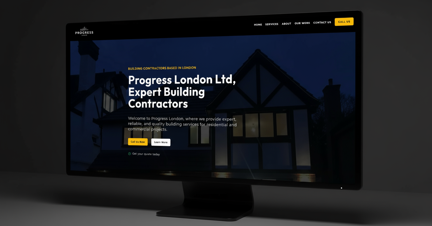 A modern house built by our client, Progress London Ltd