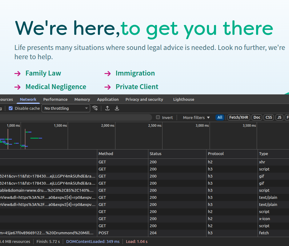 Audit screenshot